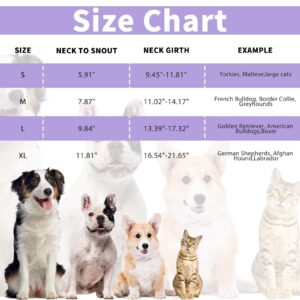 Allroaring Dog Cone Collar After Surgery,Wound Care,Spay,Neuter,After Surgery,Dog Recovery Collar,Adjustable E-Collar for Large/Medium/Small Dogs Cat,Elizabethan Collar,Alternative E Collar,Purple,L