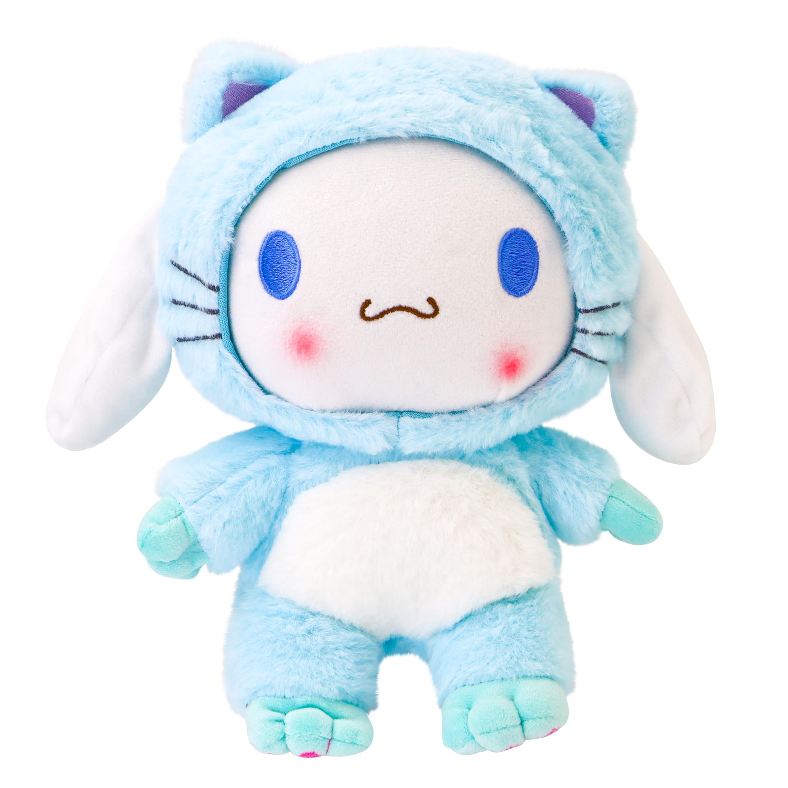 Adorable 10-Inch Plush Toys - Soft and Cuddly Cartoon Animal Pillow Doll - Perfect for Kids' Room Décor, Birthday Gifts, and Party Favors - Cute Stuffed Figure for Girls and Fans (Blue)