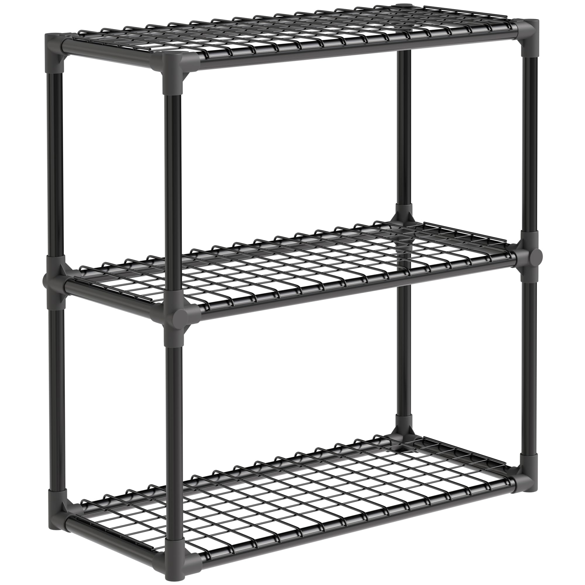 ALTLER Heavy Duty 3-Shelf Shelving Unit Standing Storage Shelf Units for Laundry Bathroom Kitchen Pantry Closet