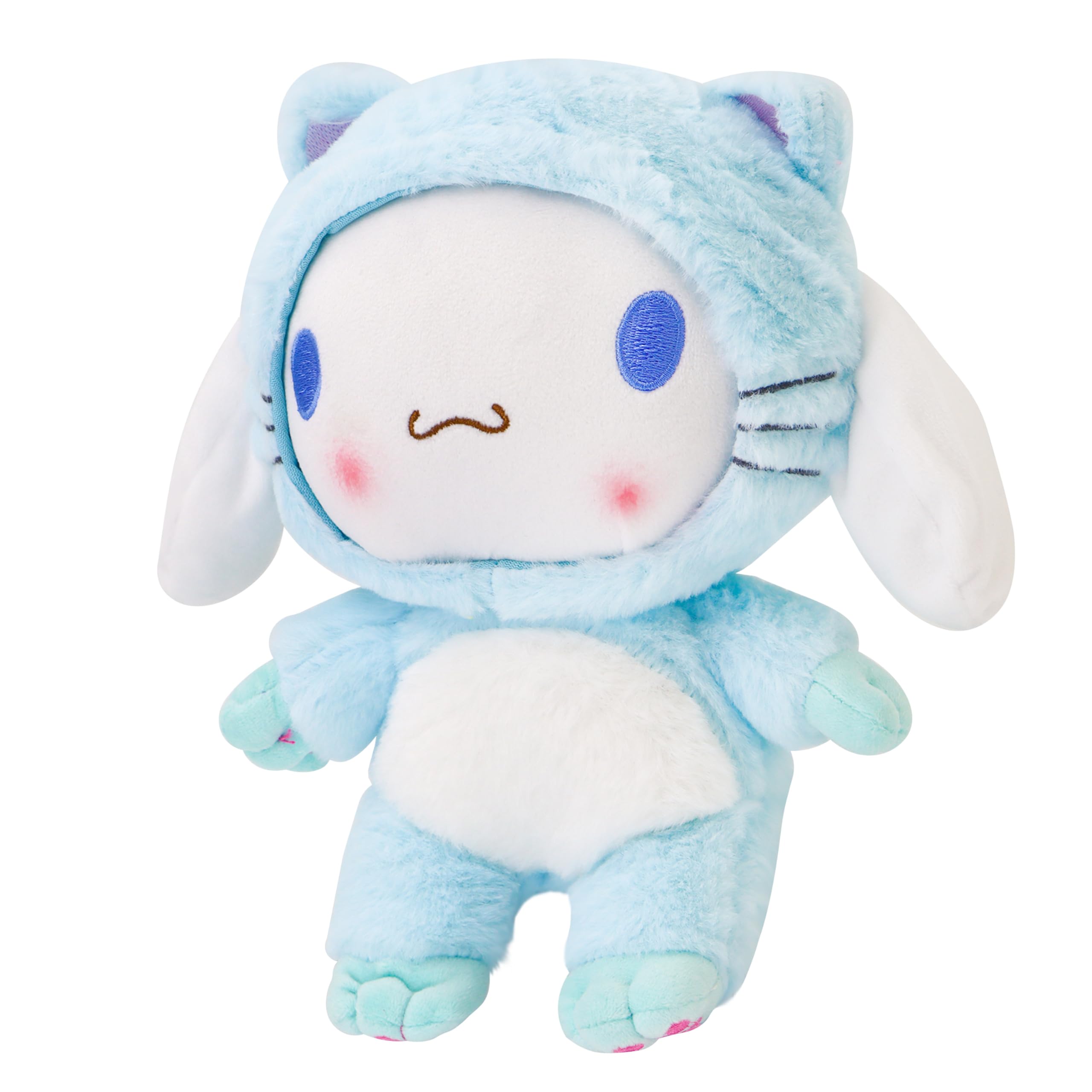 Adorable 10-Inch Plush Toys - Soft and Cuddly Cartoon Animal Pillow Doll - Perfect for Kids' Room Décor, Birthday Gifts, and Party Favors - Cute Stuffed Figure for Girls and Fans (Blue)