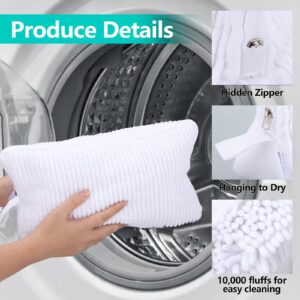 Shoe Washing Machine Bag, 360 Wrap-around Laundry Bags for Washing Machine, Reusable Shoes Wash Bag with Protective Hidden Zipper, 10000+ Fluffy Fibers for Sneaker Gym Shoe