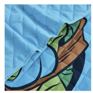 Jay Franco TMNT Teenage Mutant Ninja Turtles Twin Quilted Bedspread Only, Green, JF14538