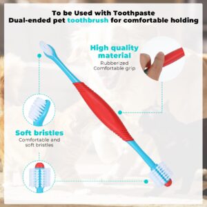 2 PCS Dog Teeth Cleaning Brush, 360 Degree Dog Tooth Brush, Dual Head DogToothbrush, Dog Cleaning Tooth Brushing Kit, Designed for Pet Dental Care, Keep Pet Teeth Cleaning for Small and Large Dogs