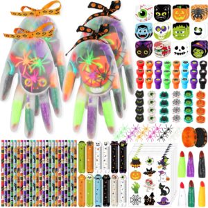 chrisfall 242 pcs halloween trick or treat party favors halloween stationery set trick or treat gifts bulk halloween goody bag fillers stuffers for classroom prizes trick or treat party supplies