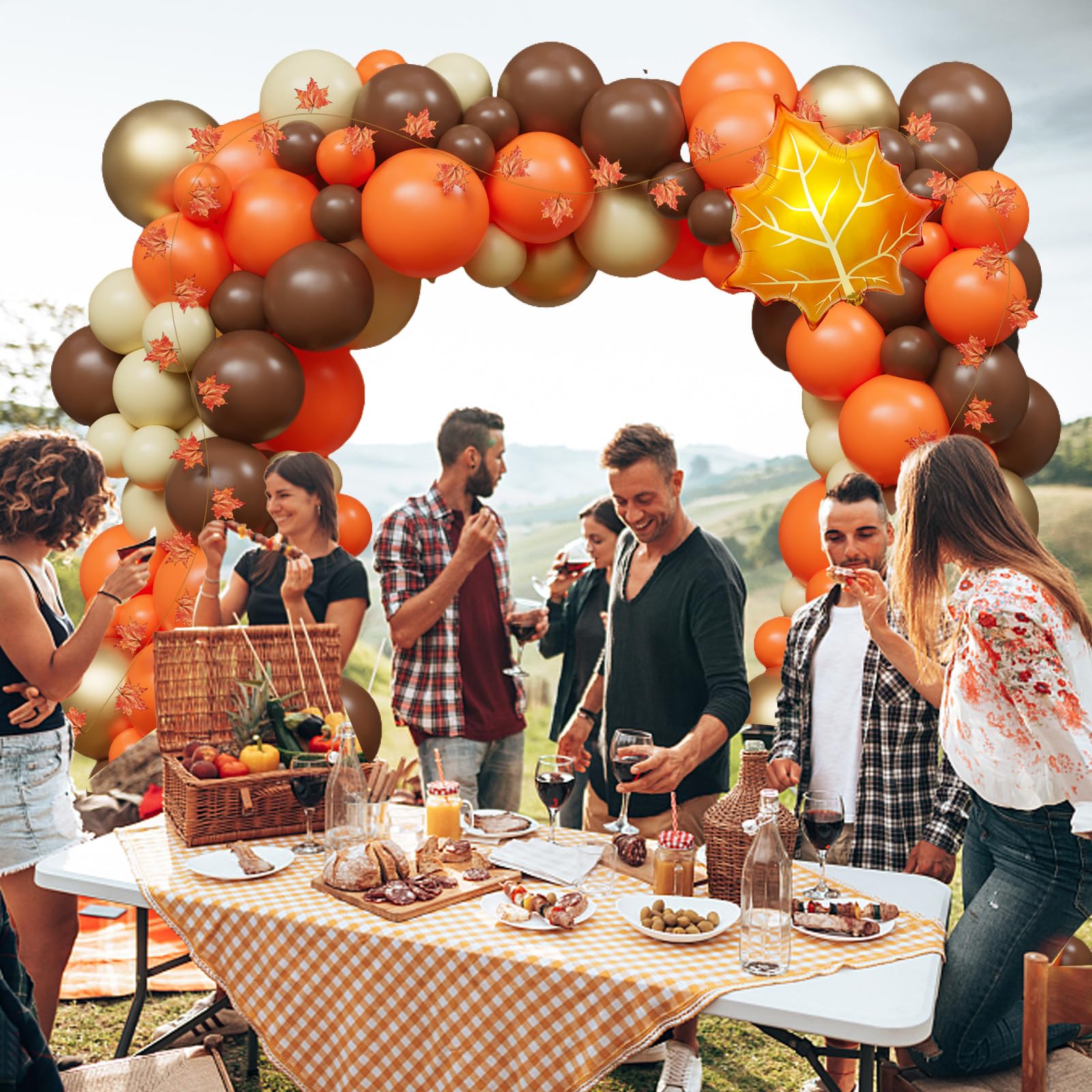 Fall Balloon Arch Thanksgiving Balloon Arch Friendsgiving Party Decorations With Orange Brown For Autumn Harvest Fall Birthday Little Pumpkin Baby Shower Decorations