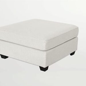 Legend Vansen Modular Pillows,Oversized Sectional Sofa Couches for Living Room,Apartments, L Shape with Ottoman-2, Cream