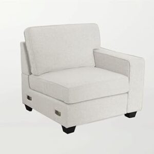 Legend Vansen Modular Pillows,Oversized Sectional Sofa Couches for Living Room,Apartments, L Shape with Ottoman-2, Cream