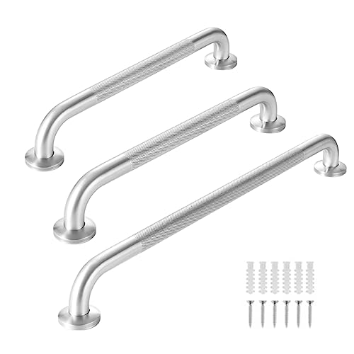 LEYILE 304 Stainless Steel Knurled Handrail Kitchen Toilet Bathroom Elderly Safety Handrail Shower Room Handle Grab