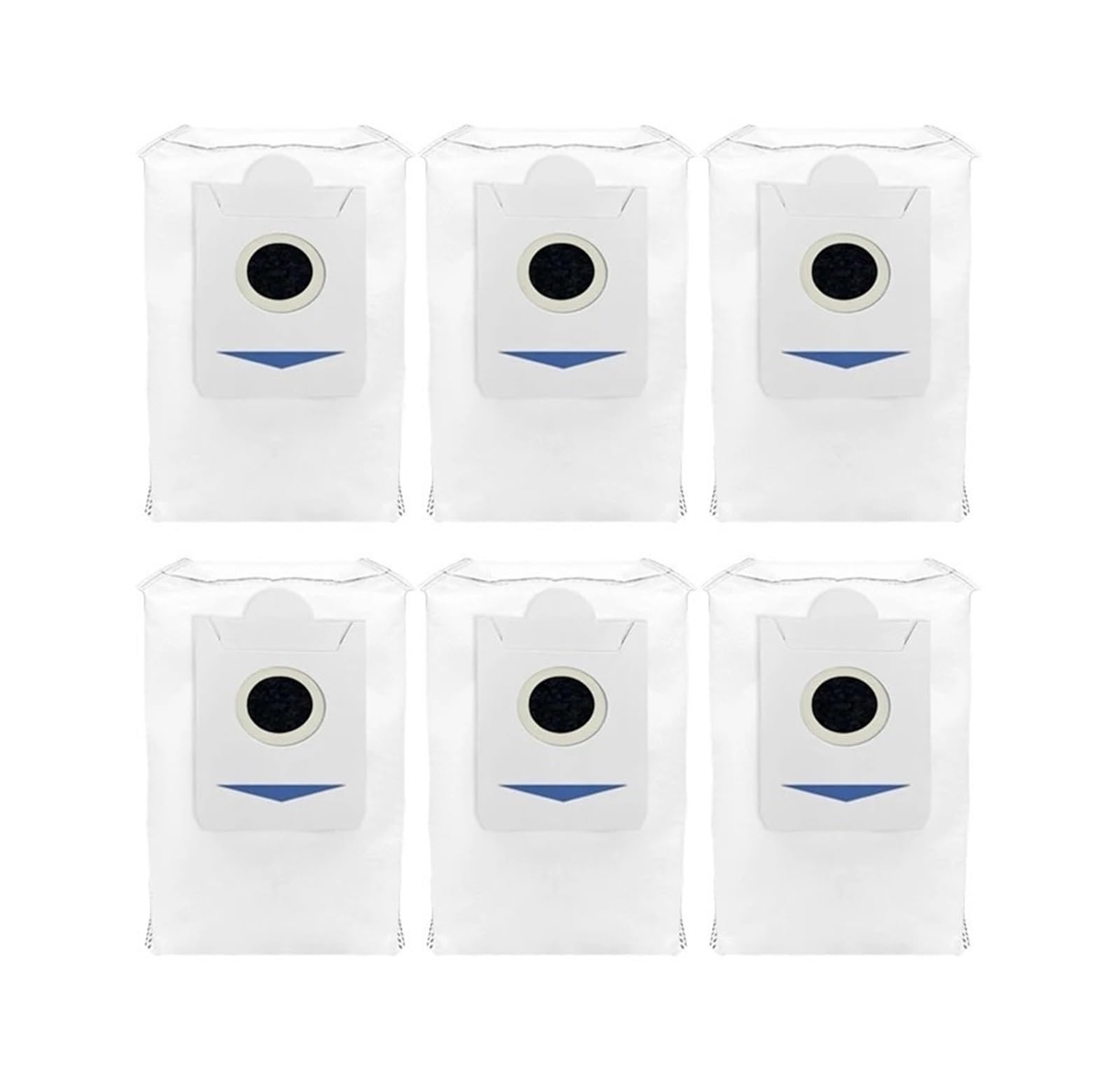 Reusable Dust Bag，Compatible For ECOVACS DEEBOT X5 Pro, Fully Automatic Suction Robot Vacuum Cleaner spare parts(6pcs)