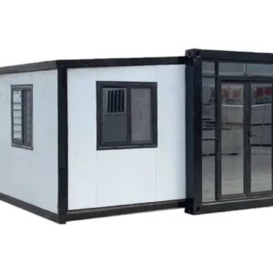 Generic Foldable Home, 40ftx20ft Prefab Tiny Home, White, Mobile House with Bathroom & Kitchen, Galvanized Frame, Waterproof, Modern Style