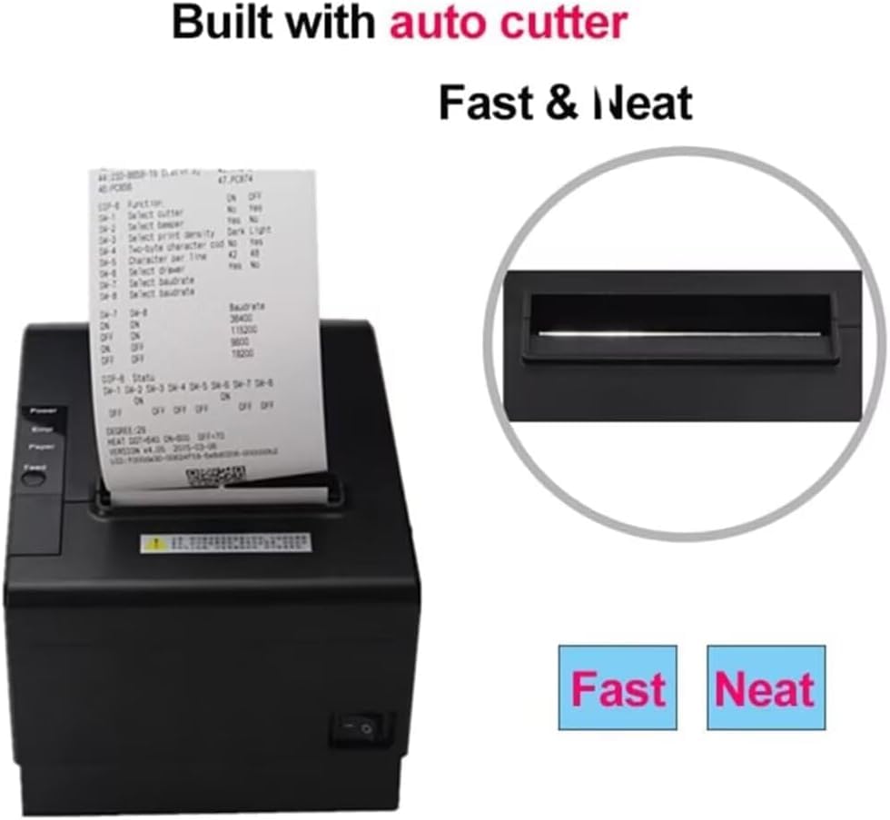 pos kithcen printer,80mm Restaurant Auto cutter wireless android thermal receipt bill ticket printer for small business,Compatible with android/WINDOWS,NOT for ios/ipad/MAC(Bluetooth+LAN/Ethernet+USB)