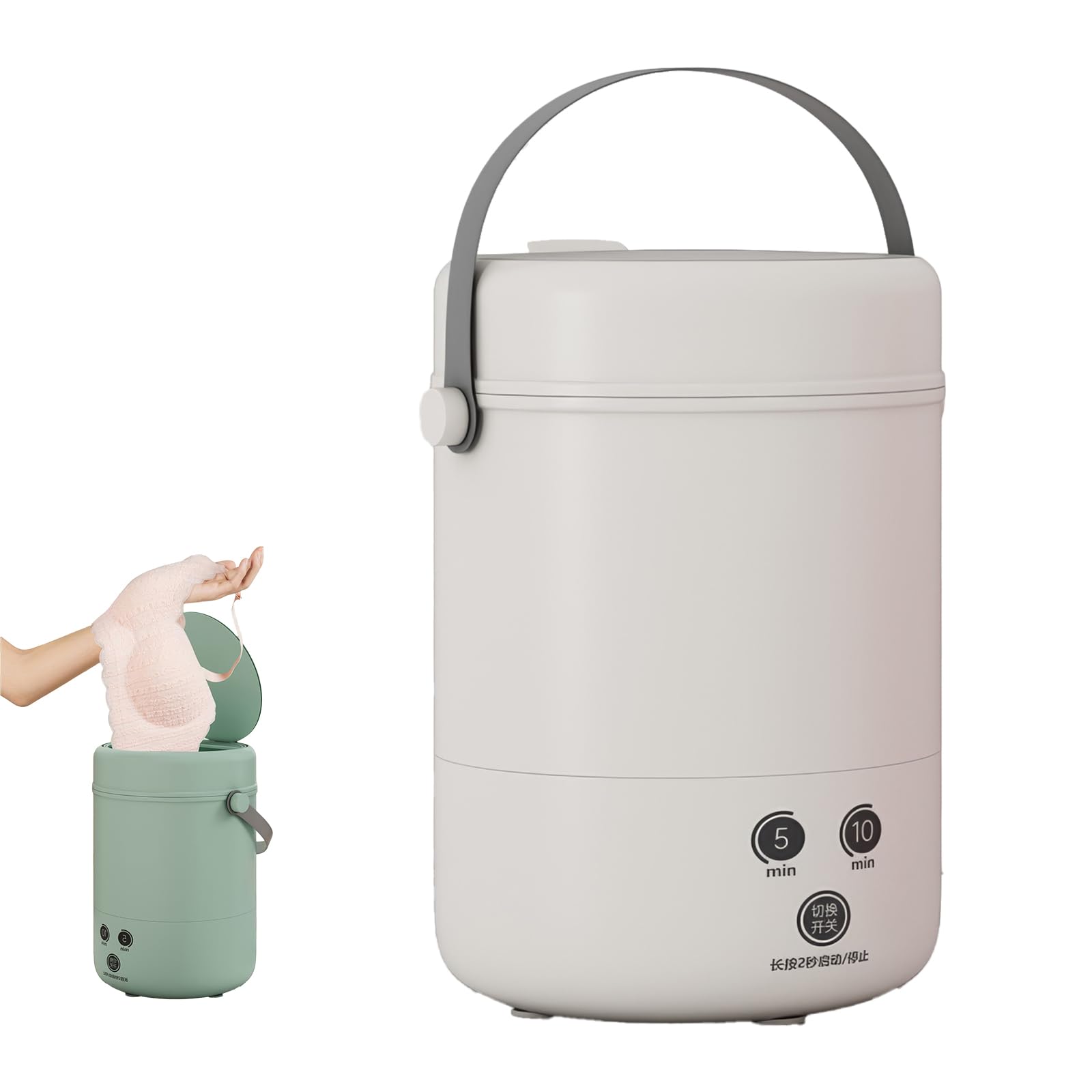 Mini Automatic Washing Machine Portable Socks and Underwear Washing Machine,Portable Washing Machine,Mini Washing Machine, Portable Washing Machine, Mini Washer (White)