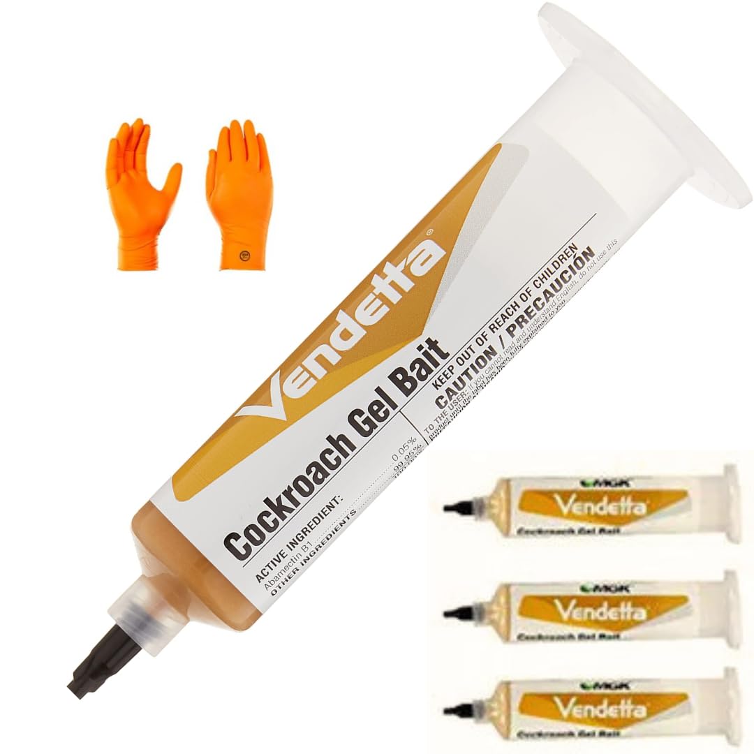 Vendetta Cockroach Gel Bait | Premium USA Supply Gloves for Safe Eradication | USA Supply Pest ID Card