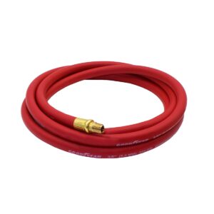 goodyear 10 ft x 3/8" red rubber air hose 250 psi - made in usa