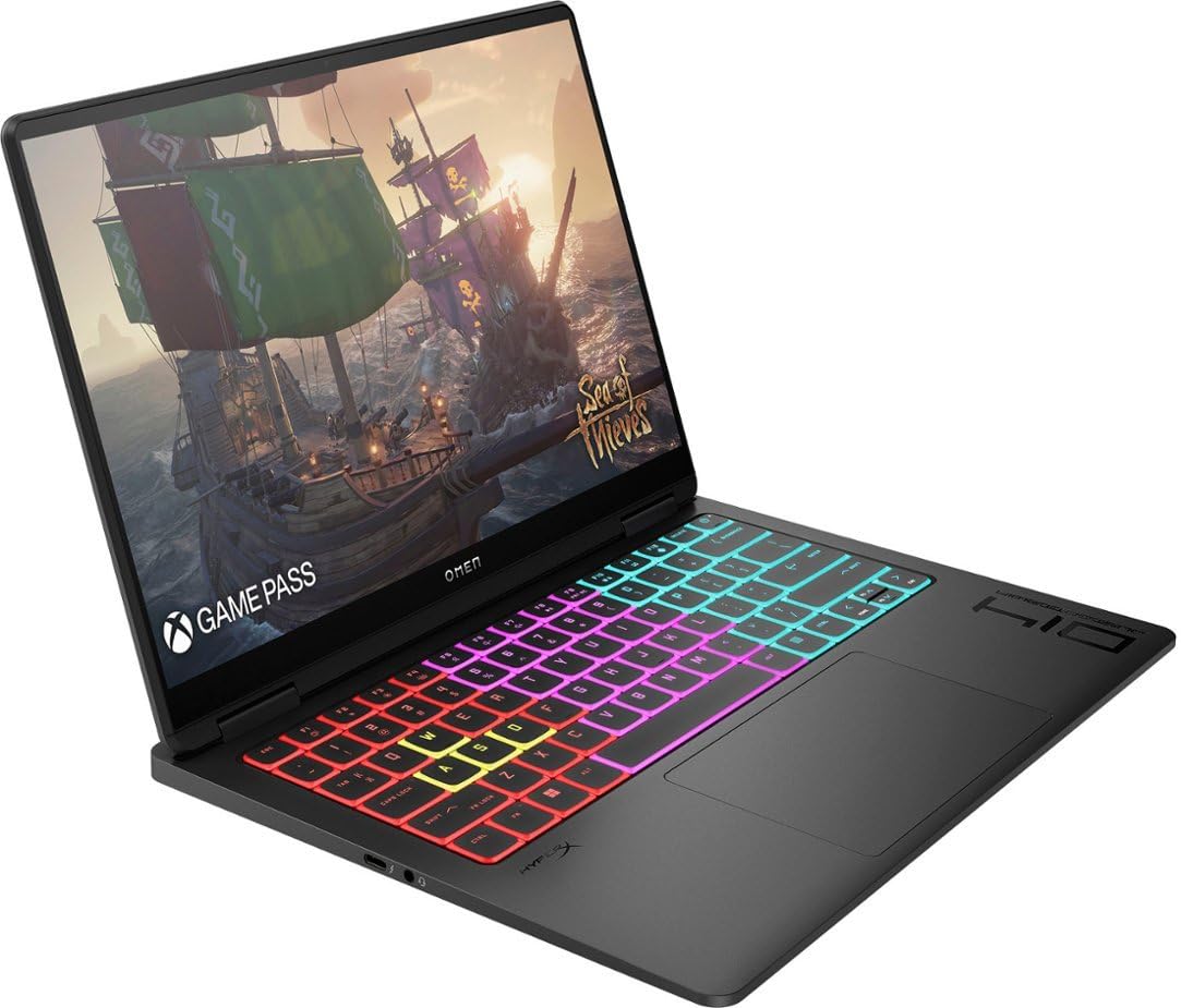 HP OMEN Transcend Gaming Laptop 14.0" 120 Hz OLED 2.8K (16-CoreIntel Ultra 9-185H, GeForce RTX 4070 8GB, 32GB LPDDR5X, 1TB SSD, RGB KYB, Thunderbolt 4, WiFi 6E, Win 11 Home) w/DKZ USB Port Expander