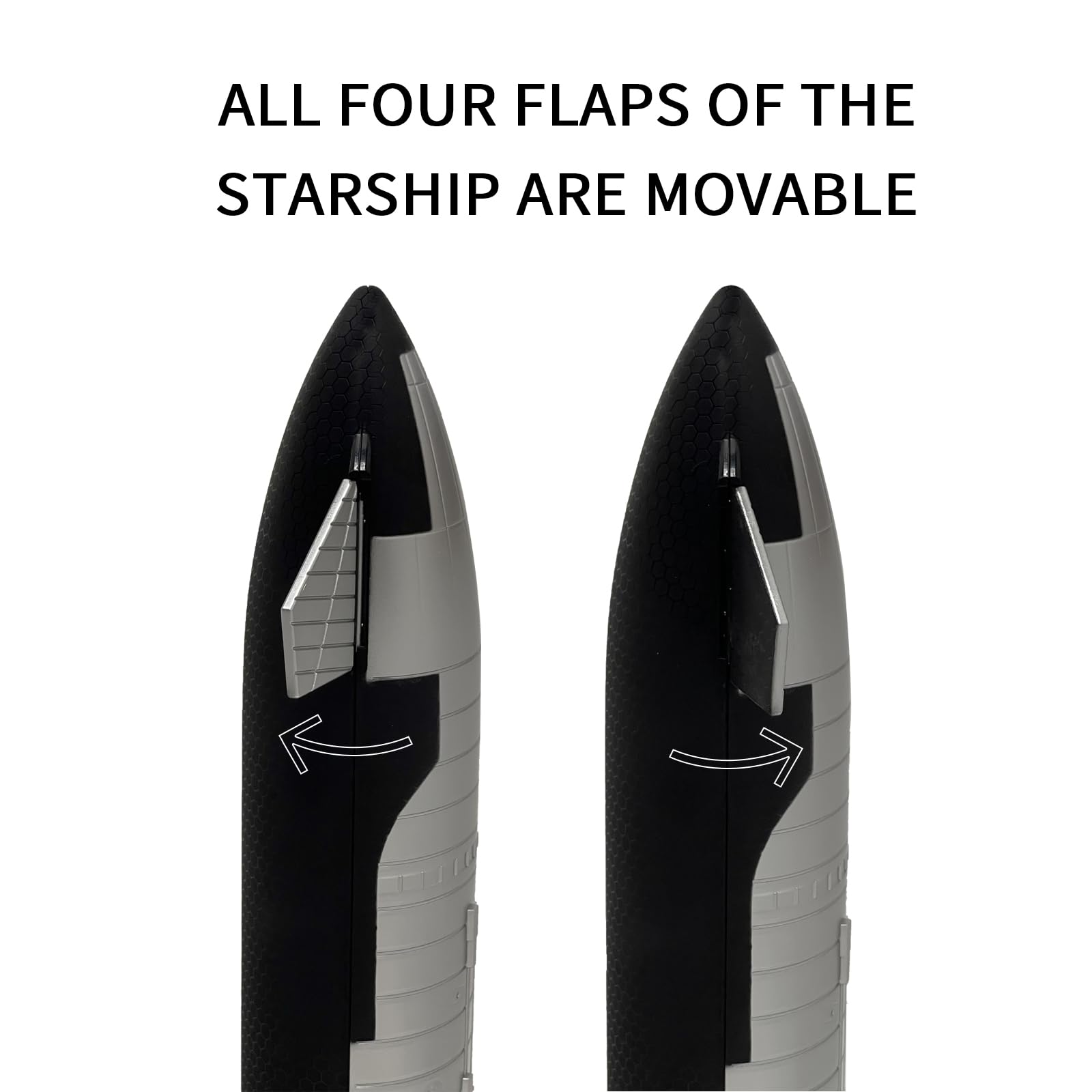 1:144 Scale SpaceX Starship Model 13.43in Height Durable Plastic Material, includes Recovery Ship Rubber Mat. Birthday Gift and Collectible for Space Enthusiasts