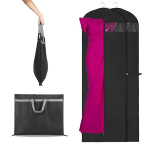 garment bag,70" long garment bags for travel dress closet storage bags,hanging garment bags for travel,carry on garment bag