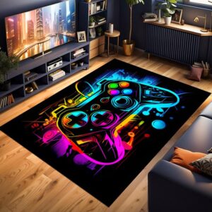 merlenuit Gaming Rug - Gamer Rug for Boys Bedroom - Soft and Durable Game Room Rug - 60x40 inches