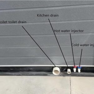 Generic Foldable Home, 40ftx20ft Prefab Tiny Home, White, Mobile House with Bathroom & Kitchen, Galvanized Frame, Waterproof, Modern Style