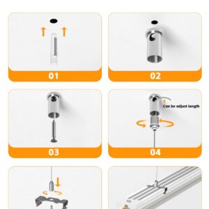 ONLYLUX LED Shop Light 8ft 6000K White 100W, 15000lm Workshop led Light V Shape, Plug and Play, Hanging/Surface Mount Install, 8 Foot led Lights for Garage,10 Pack