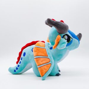 GEYDZSWGS Wings of Fire Plush Toys,11.8 inch Dragon Plushies Stuffed Animals Doll Pillows Plush for Kids and Gaming Fans Christmas Birthday Gift, Blue, KL011