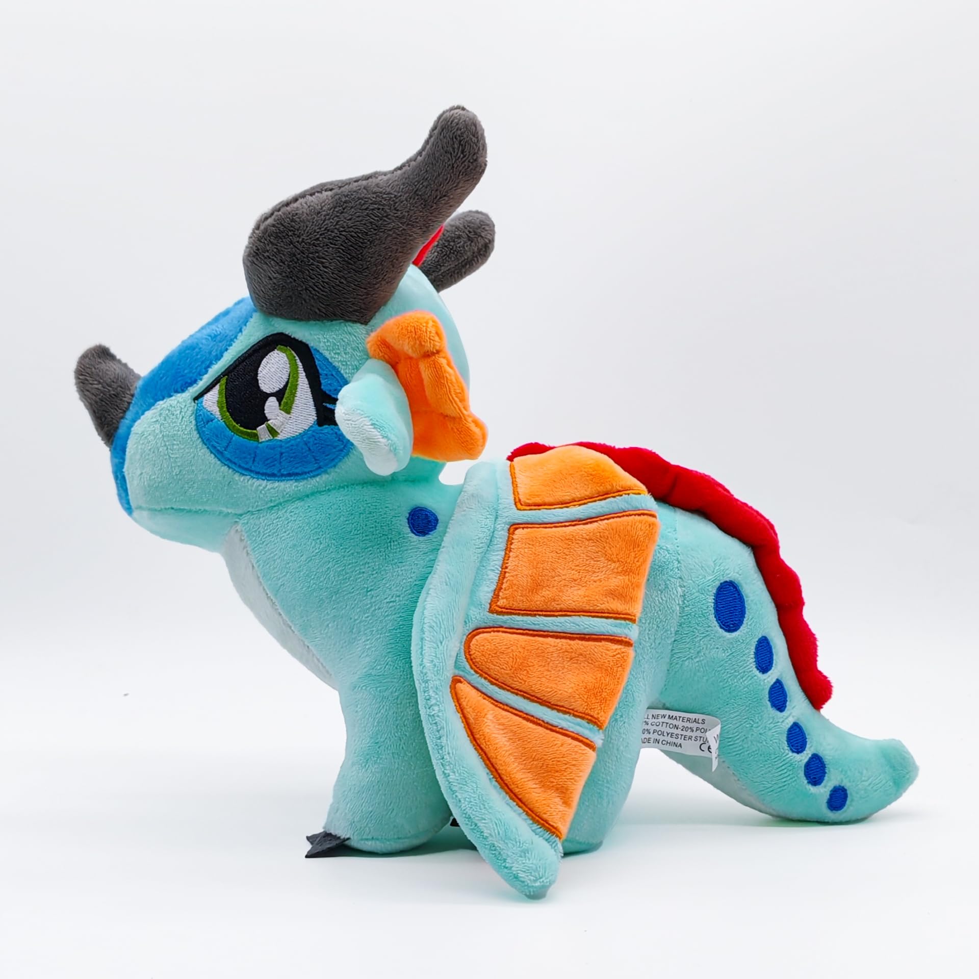 GEYDZSWGS Wings of Fire Plush Toys,11.8 inch Dragon Plushies Stuffed Animals Doll Pillows Plush for Kids and Gaming Fans Christmas Birthday Gift, Blue, KL011