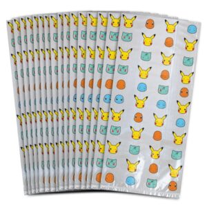 amscan charming multicolor pokemon treat bags - 9.5" x 4" (pack of 16) - perfect for birthdays and special occasions