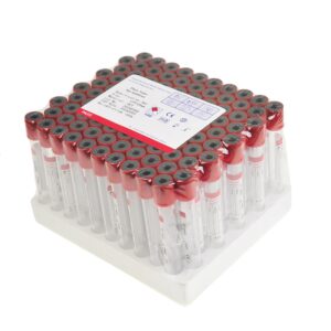 TYQILIN Veterinary Lab Vacuum Blood Collection Coagulation Tubes No Additive Tube Blood Collection Tube Pet Supplies, 3ml Red 100pcs