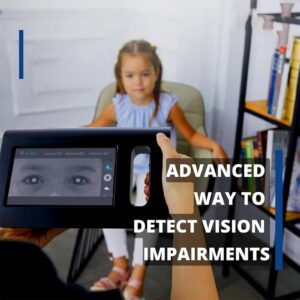 HYYKEJI 7 Inch Ophthalmology Vision Screener, Portable Auto Refractor, with Data Storage Function, 98CM Measuring Distance, 0-180° Axis Number, Touch Screen, for Optic Ophthalmic Equipment