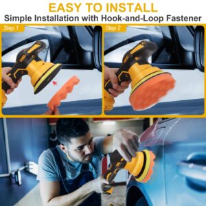 Cordless Polisher for Dewalt 20V Battery,8 Variable Speed Buffer Polisher ,6800RPM for Car/Boat Sanding/Polishing/Waxing(Battery Not Included)