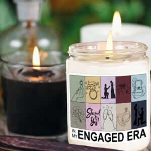 Funny Engagement Gifts Candle, Engagement Gifts for Couple, Wedding Gifts, Fiancee Gift for Women, Future Mrs and Bride to Be, Vanilla Scented Candle