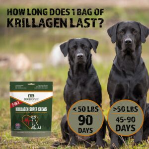 DogBone Krillagen Super Chews Dog Health Supplement | Dog Joint Supplement | Dog Health Supplies | Omega 3 for Dogs | Dog Supplements and Vitamins | Collagen Chews for Dogs| Krill for Dogs