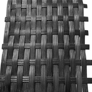 KingBra 230Ft/1.1Lb Wicker Repair Kit, Wicker Repair Supplies, Flat Plastic Rattan Weaving Material for Rattan Patio Furniture Sofa Chair Table Repair and Storage Basket (Black with Ribbing)