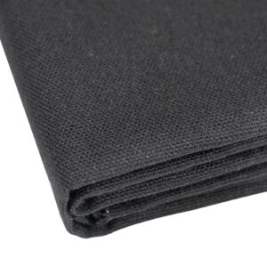 cotton canvas fabric 60x40 inches, thick canvas fabric, 10oz, suitable for painting, sewing, bag,crafts, embroidery, handmade home decor (black)