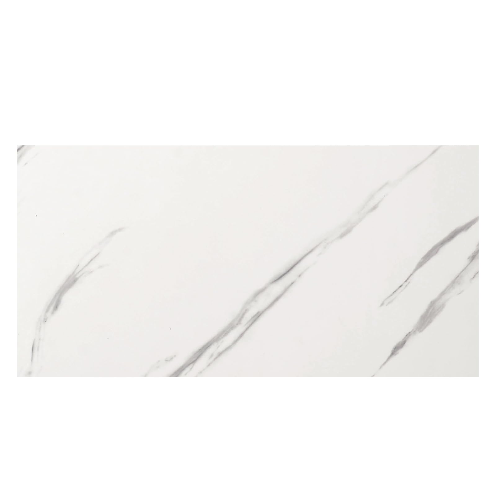 Haimin Wall Panels Peel and Stick 10 Pieces 23.6x11.8in (19.4 Sq. Ft. Coverage) Lightweight Backsplash Marble Look Tile (not Real Marble) Ideal for Kitchen Bathrooms Living Rooms Bedrooms (White-JSB)