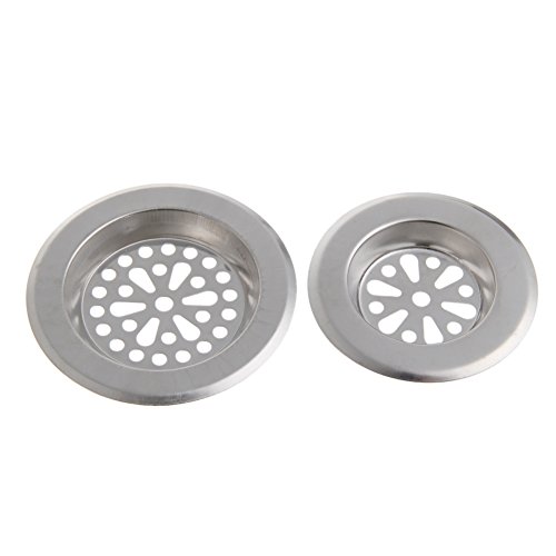 Stainless Steel Sink Strainer Kitchen Bath Hair Trap Drain Filter