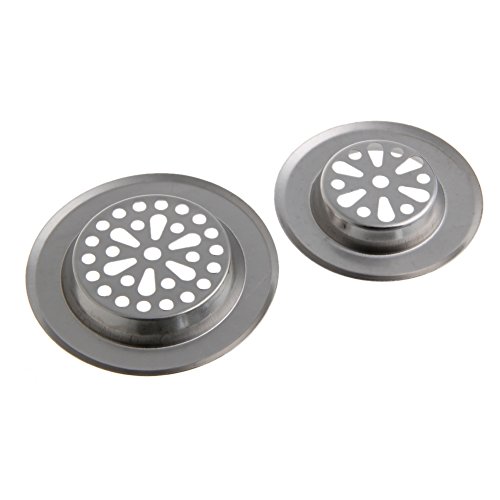 Stainless Steel Sink Strainer Kitchen Bath Hair Trap Drain Filter