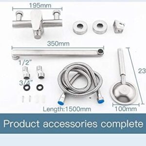 Kitchen Taps Shower Faucets Classic Bathtub Faucet Single Holder Long Nose Stainless Steel Bathroom Faucet Bath Mixer Tap