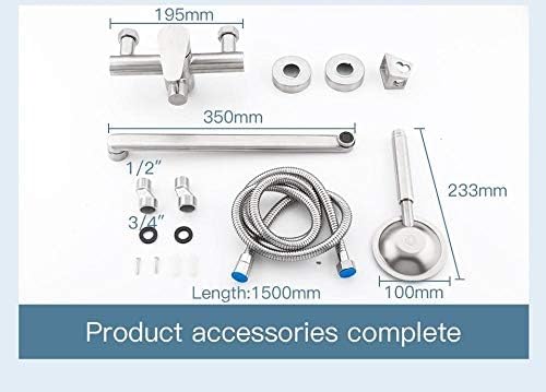 Kitchen Taps Shower Faucets Classic Bathtub Faucet Single Holder Long Nose Stainless Steel Bathroom Faucet Bath Mixer Tap