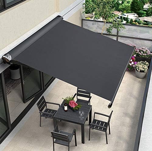 1800D Waterproof Canvas Cordura Fabric 180" L×60" W Heavy Duty Marine Awning Fabric with PVC Backing Anti-UV Reduce Glare Material for Outdoor Indoor Sunbrella Tent Boat Cushion 60" Wide, Black