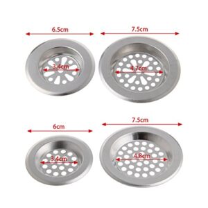 Stainless Steel Sink Strainer Kitchen Bath Hair Trap Drain Filter