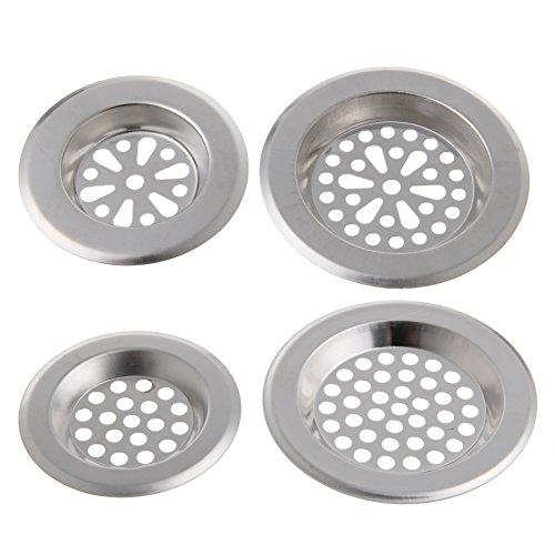 Stainless Steel Sink Strainer Kitchen Bath Hair Trap Drain Filter