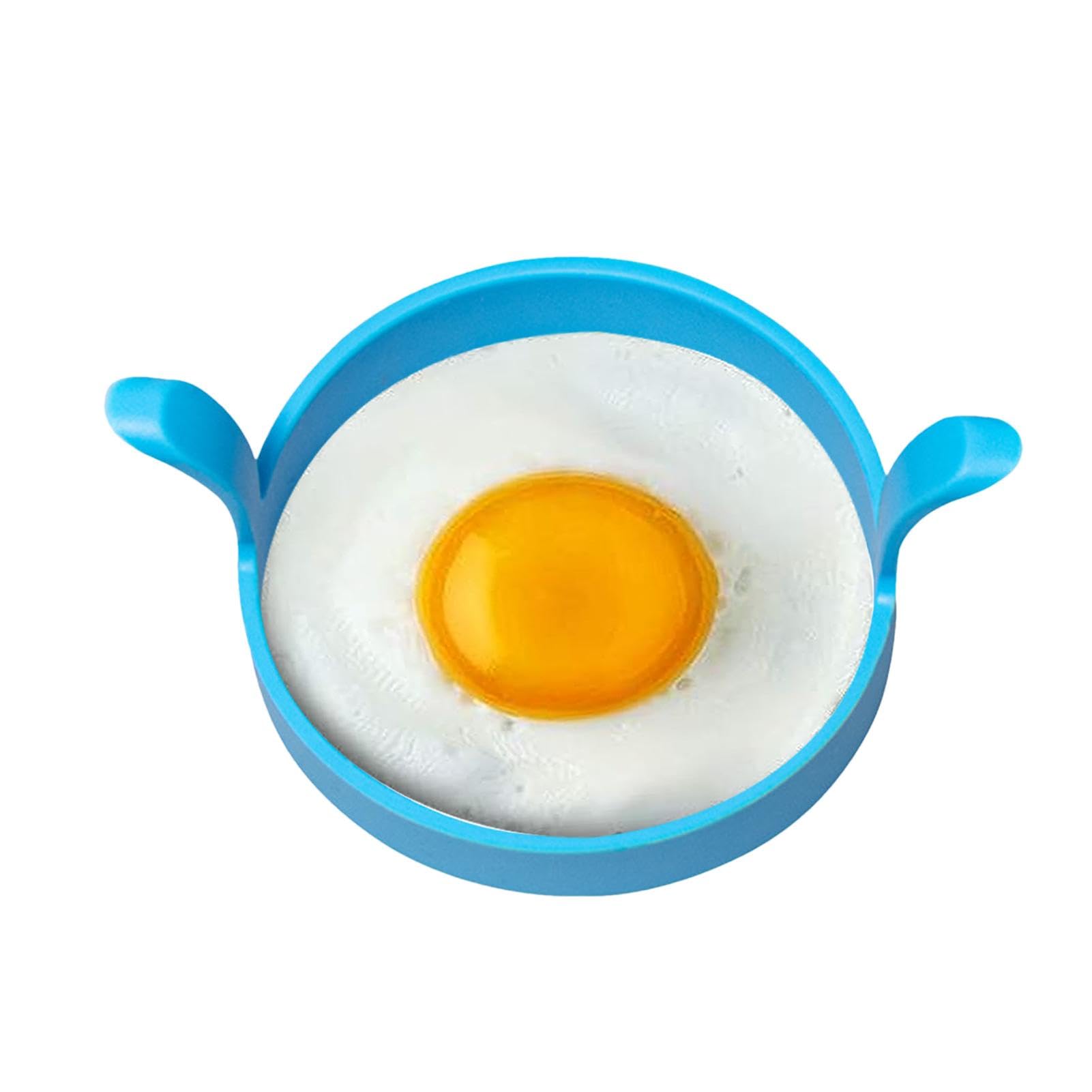 Fried Egg Ring - Reusable Egg Shaper | Fried Egg Cooker Ring | Food Grade Silicone Pancake Egg Shaper | Kitchen Gadget Food Grade Cooking Rings | Double-eared Silicone Egg Pancake Mold for Frying Eggs