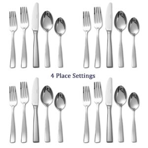 Silverware Set for 4, Barenthal 20 Piece Luxury Heavy Duty Silverware Flatware Set, Mirror Finish, Dishwasher Safe, Premium 18/10 Stainless Steel Cutlery Set for Home, Kitchen, Wedding, Party, Gift