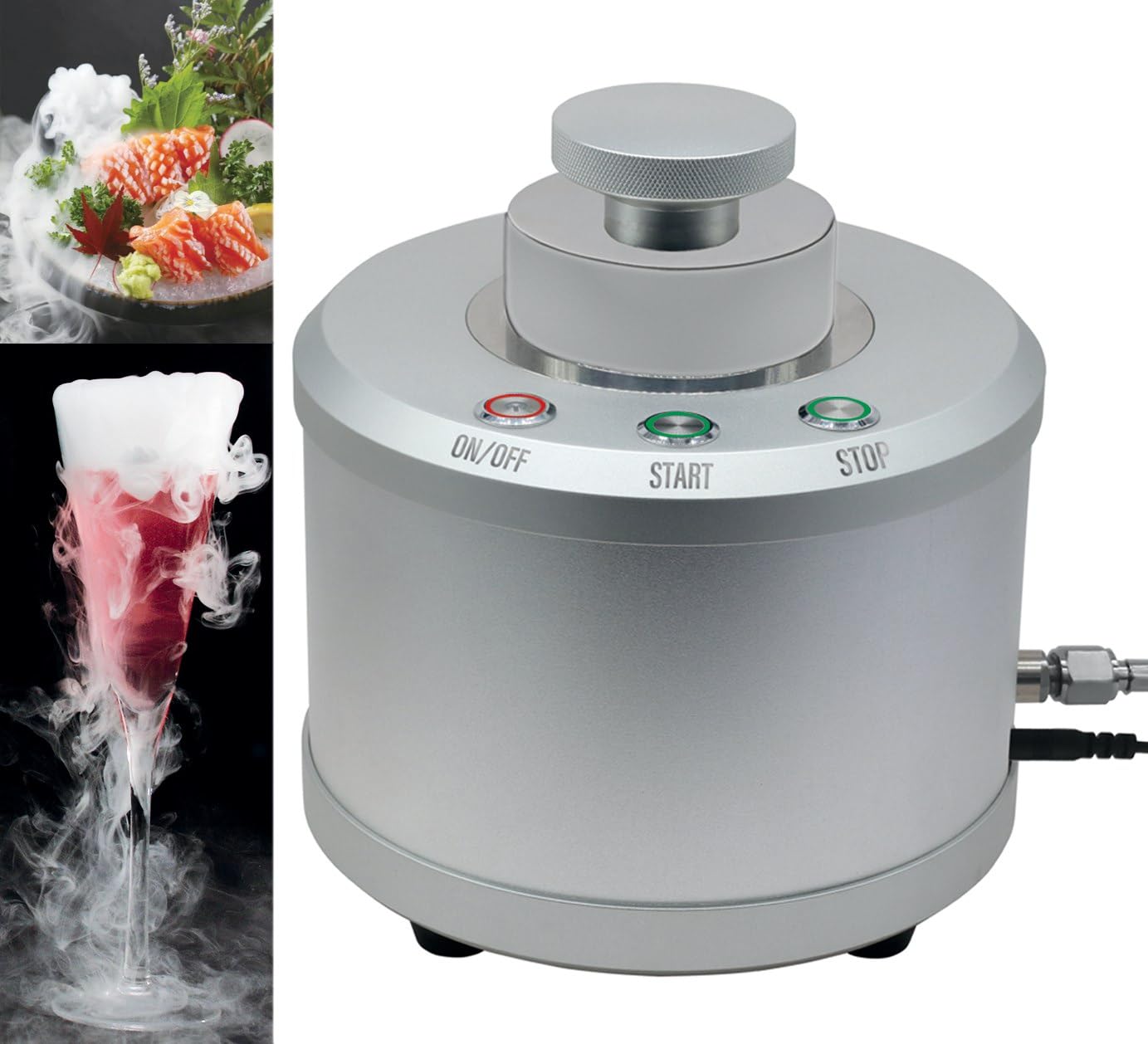 Smart Dry Ice Maker Portable Dry Ice Machine Mini Dry Ice Machine Dry Ice for Smoke Effect Food and Meats Preserving Seafood Tissue Preservation Chill Beer or Wine