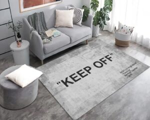 ztfgzsxg keep off area rugs grey 3d printed modern large carpet non-slip floor mat rugs for bedroom livingroom playroom home decor mat 16"" x 24""