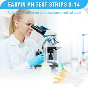 200pcs pH Test Strips (0-14) - Highly Accurate Litmus Paper for Testing Urine, Saliva, Drinking Water, Aquariums, Pools, Labs, Food, and Soap Making