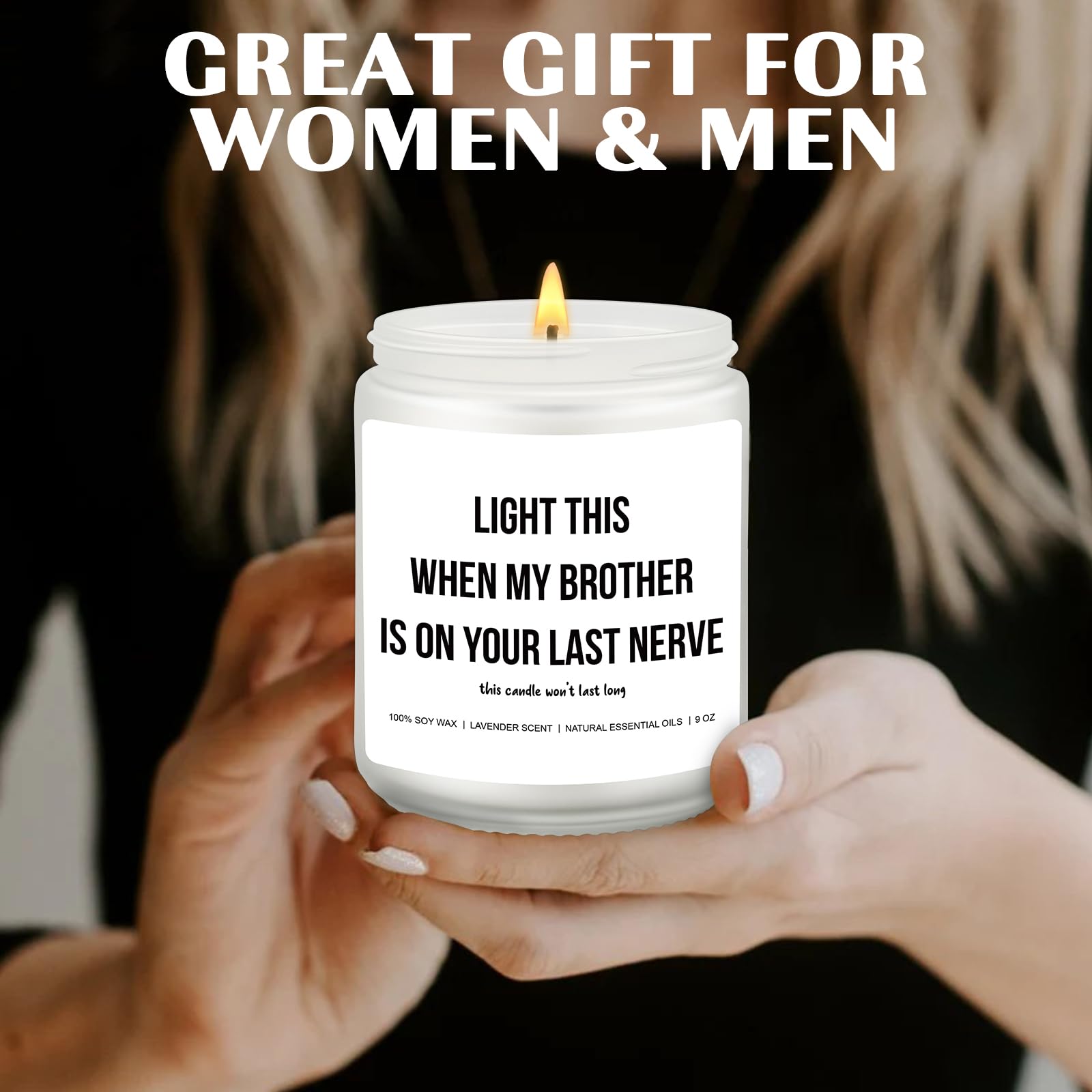 Light This When My Brother is On Your Last Nerve, Funny Sister in Law Gifts, Wedding Gift, Wedding Gift for Bride, Gift for Sister in Law, Bridal Shower Candle, Christmas Gift, Bonus Gag Sister Gift