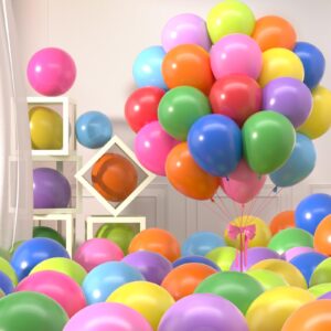 120pcs rainbow balloons 12 inch colorful latex balloon garland arch kit for birthday baby shower anniversary graduation wedding party decorations