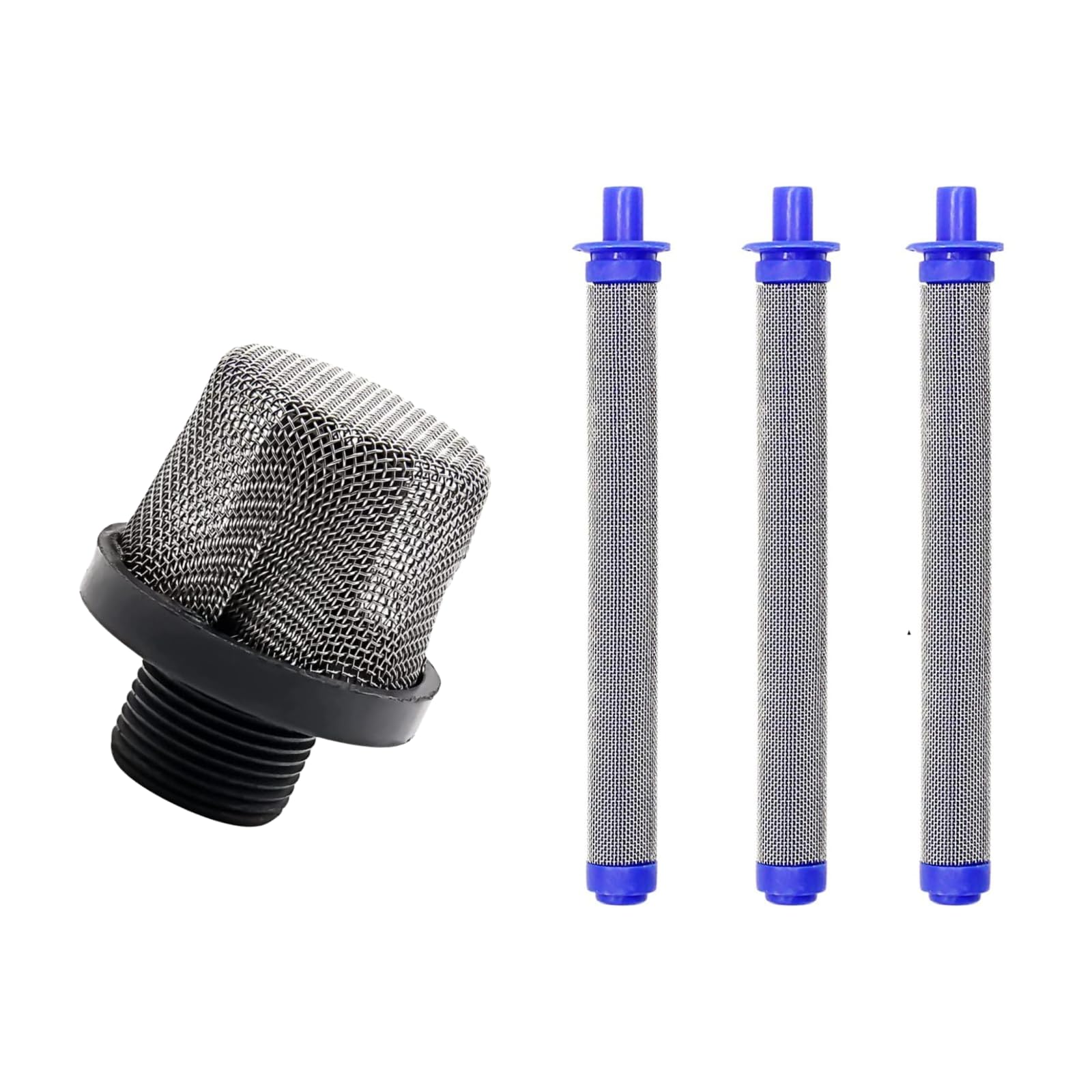 AZIEMARS 288716 Inlet Suction Strainer (1 Pack) and 288749 Airless Spray Machine Filter (3 Pack) Kit for Airless Paint Sprayers Gun